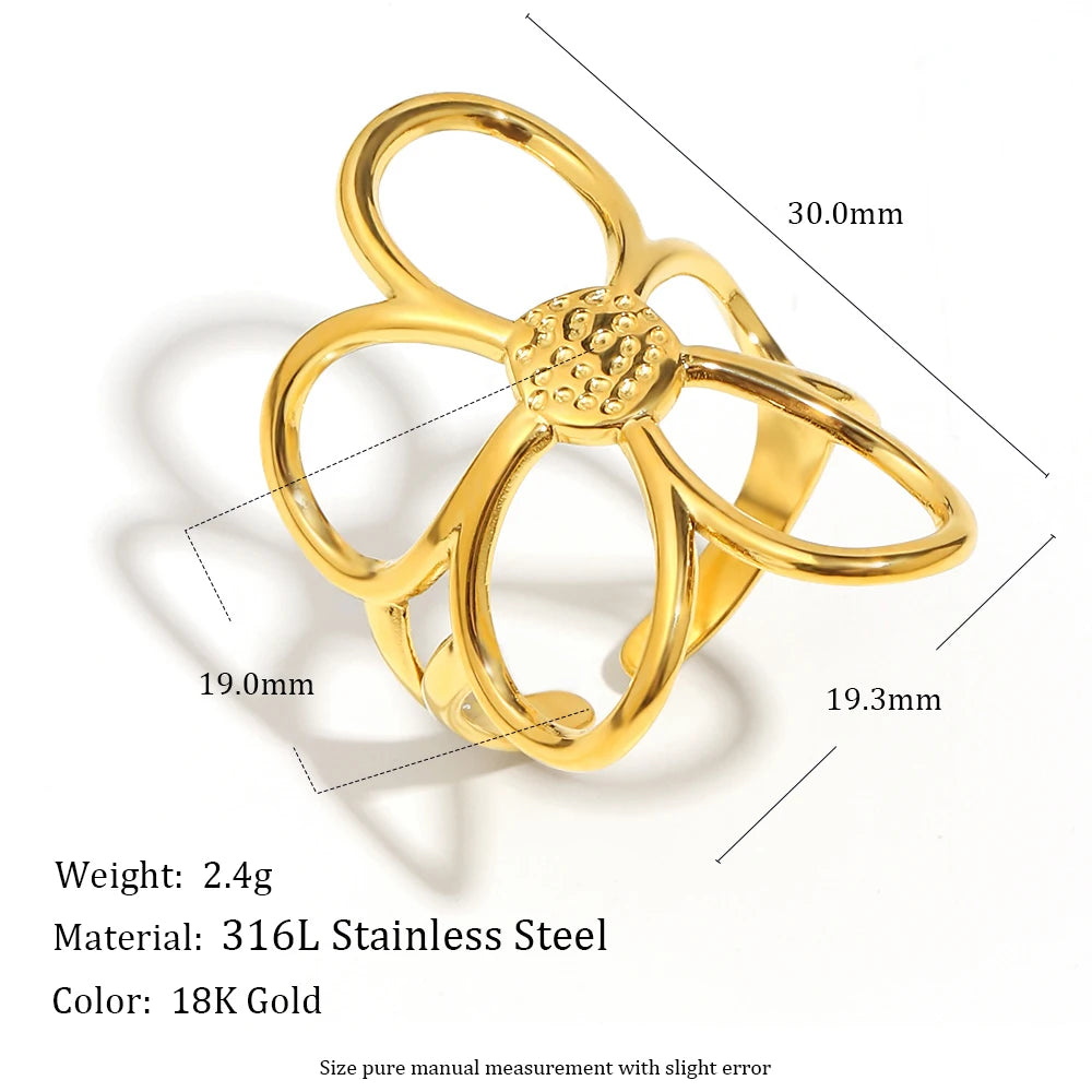 Dual Bloom Ring