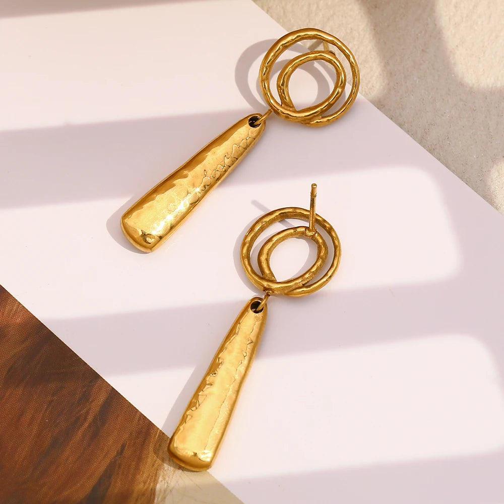 Golden Spiral Earrings