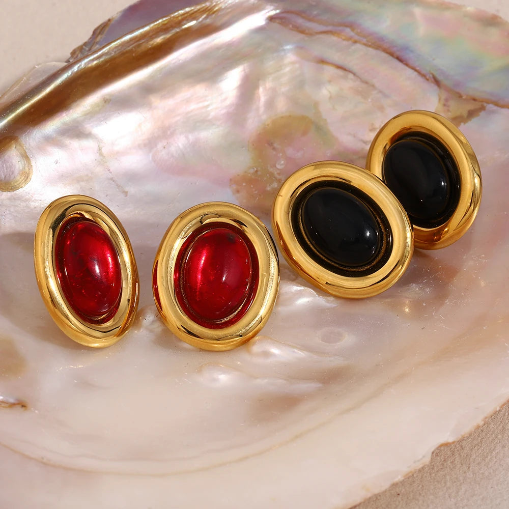 Oval Pure Studs