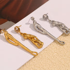 Creative Asymmetrical Earrings with Zirconia – People Embrace