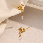 Waterdrop Zircon Earrings