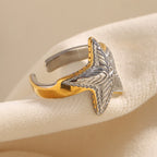 Starfish Charm Ring