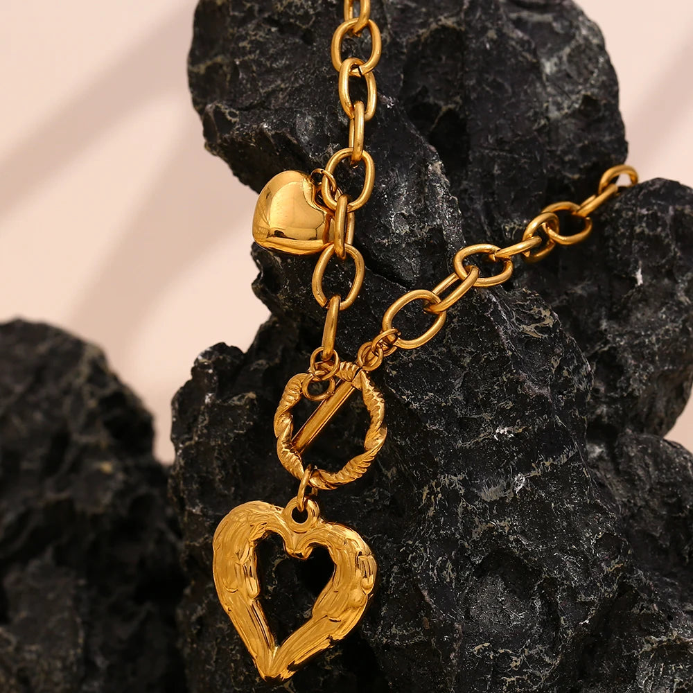 OT Heart Buckle Necklace