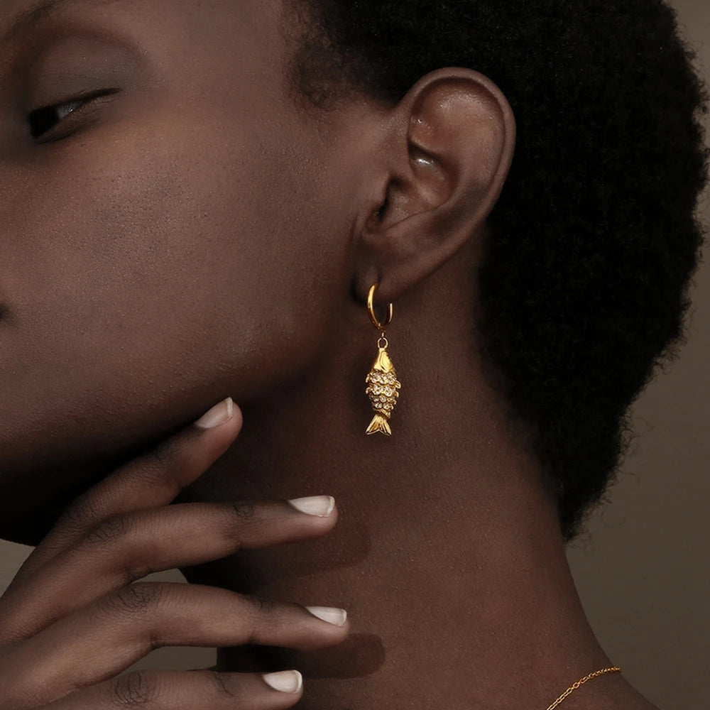 Lucky Koi Drop Earrings