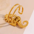 Seahorse Open Ring