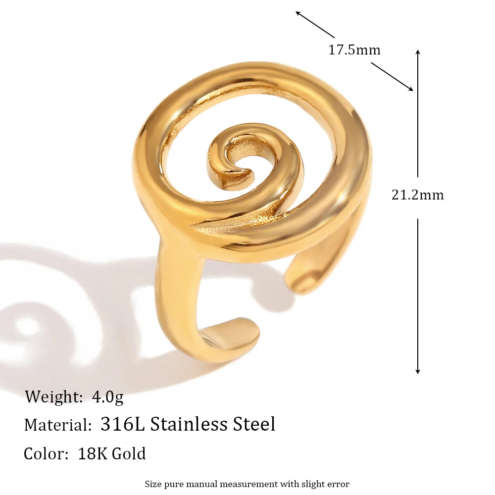 Spiral Opening Ring