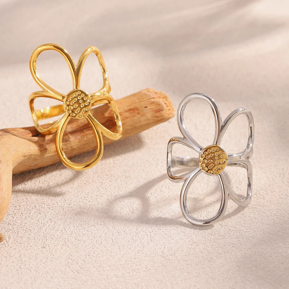 Dual Bloom Ring