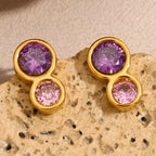 Infinity Zircon Mini Stud Earrings