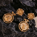 Angel Heart Key Drop Earrings
