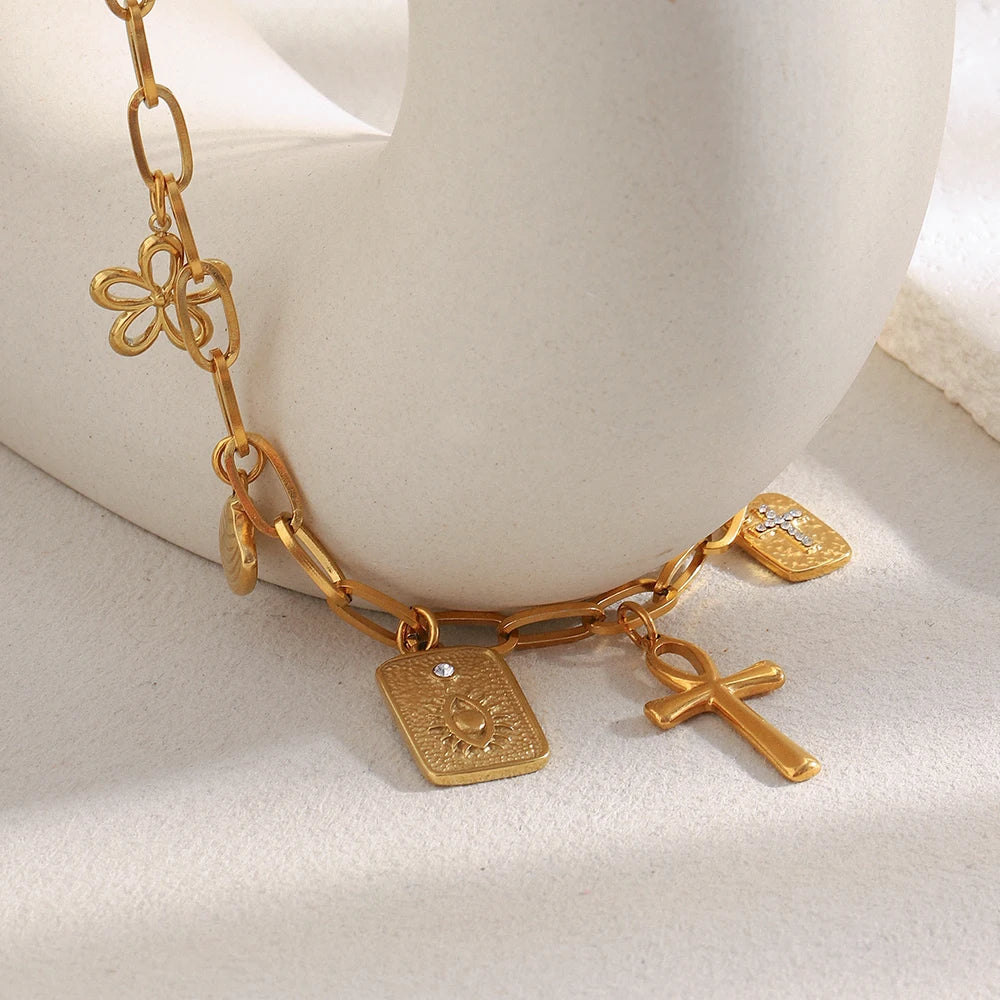 Blossom Cross Necklace