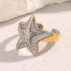 Starfish Charm Ring