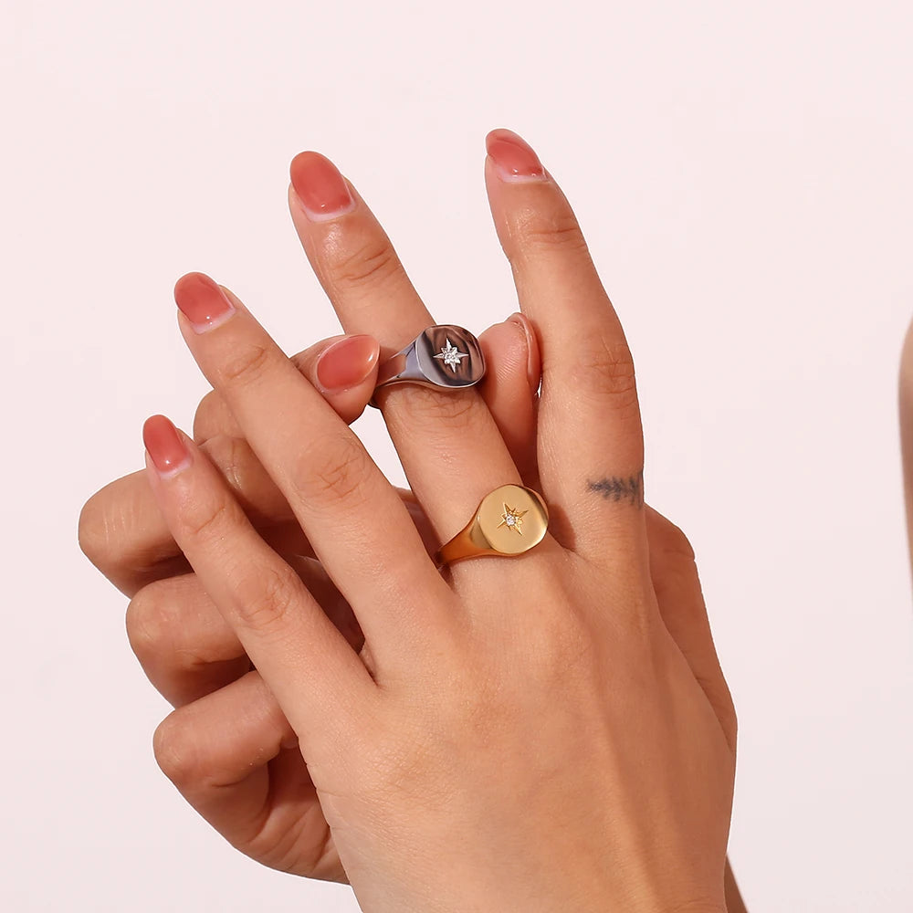 Octagonal Star Ring