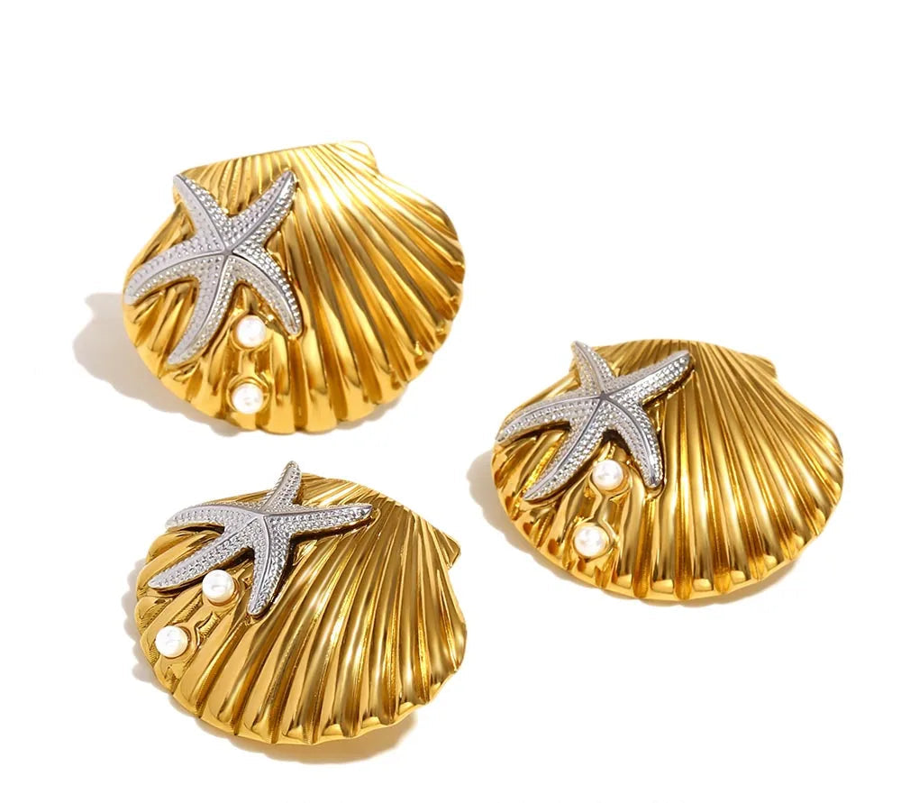 Pearl Ocean Series Earrings Set