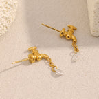 Waterdrop Zircon Earrings