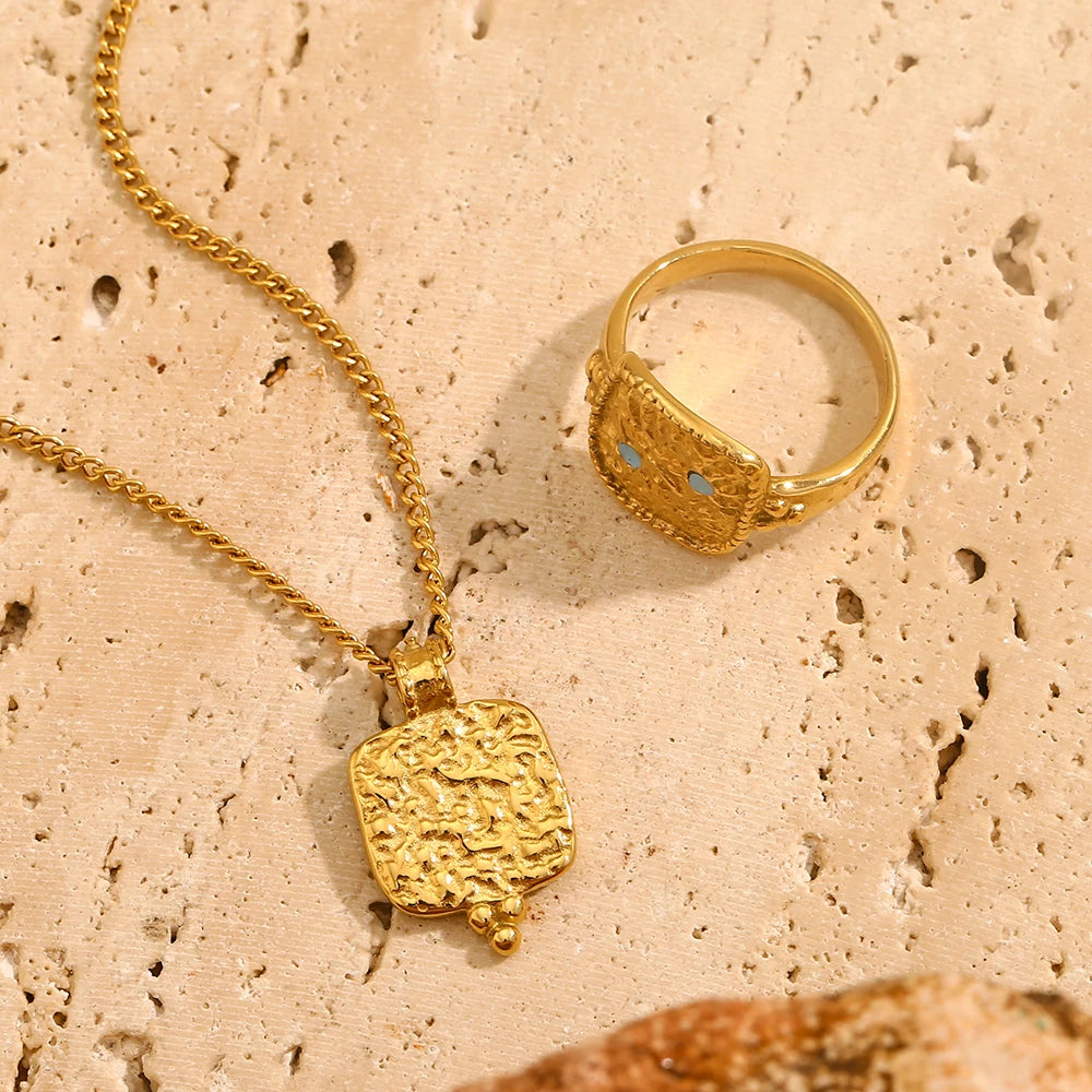 Sun Moon Star Necklace Ring