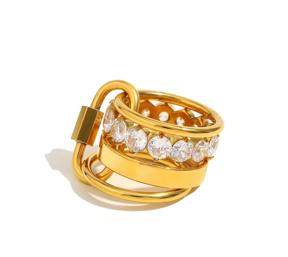 Radiant Layers Ring