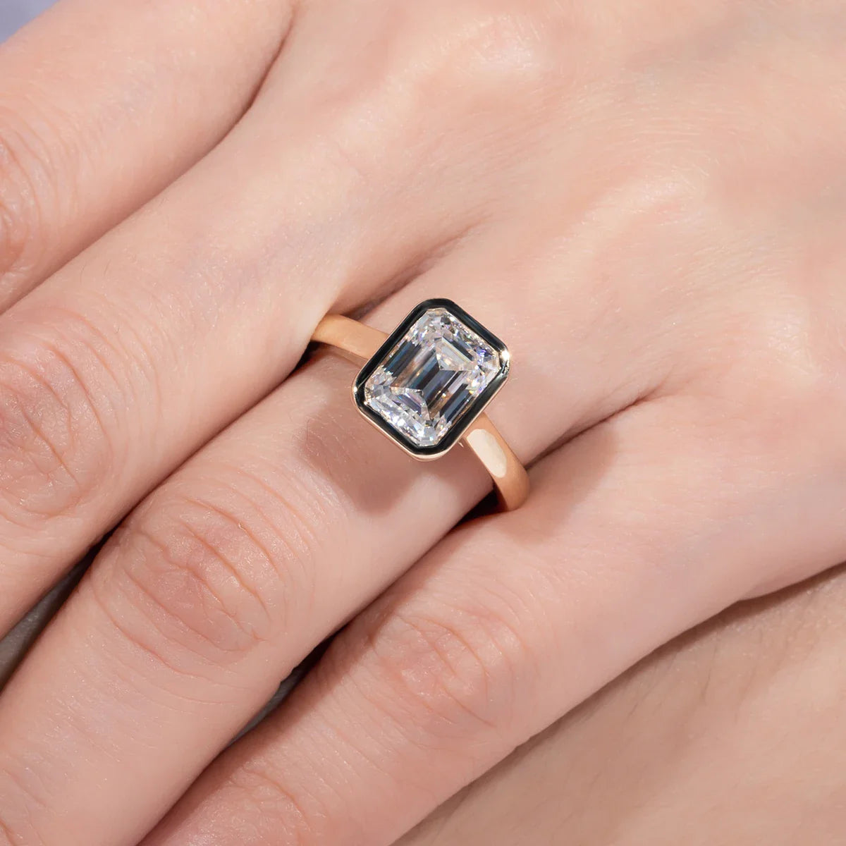 Anello Veretta Minimalista Bagliore Puro