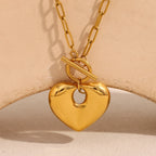 Golden OT Heart Necklace