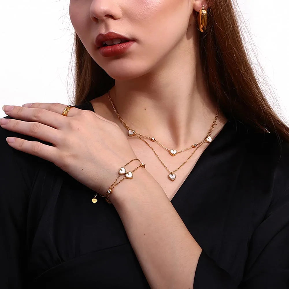 Seashell Heart Necklace