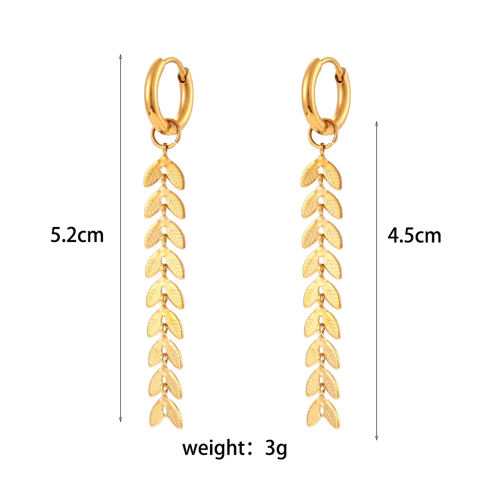 Snowflake Tassel Earrings