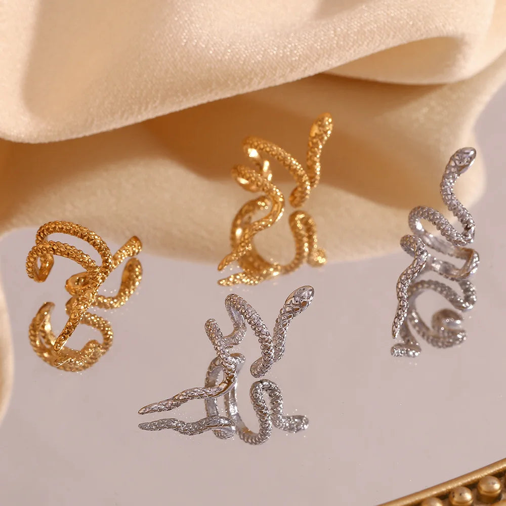 Serpentine Mesh Ear Clip