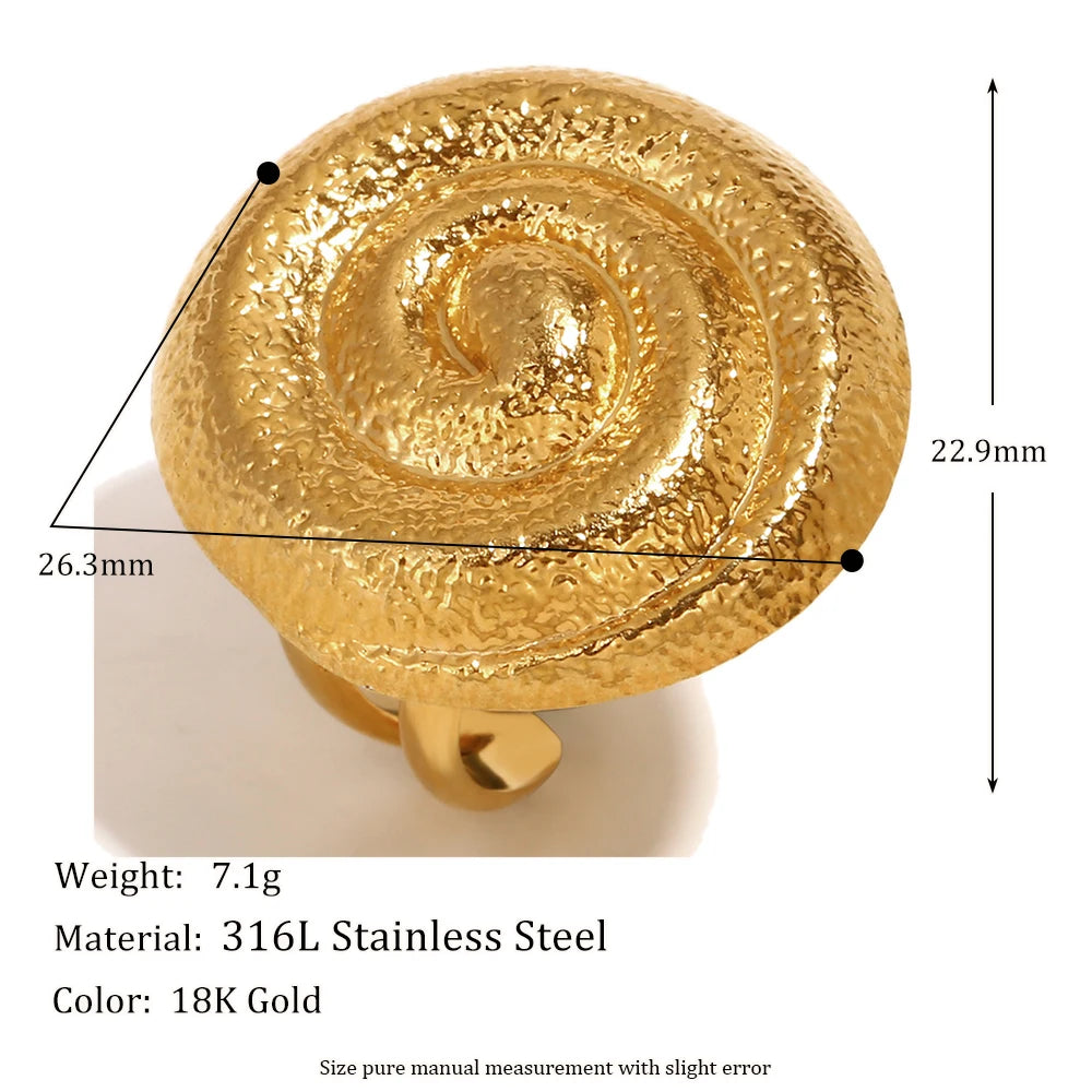 Wide Thread Ring