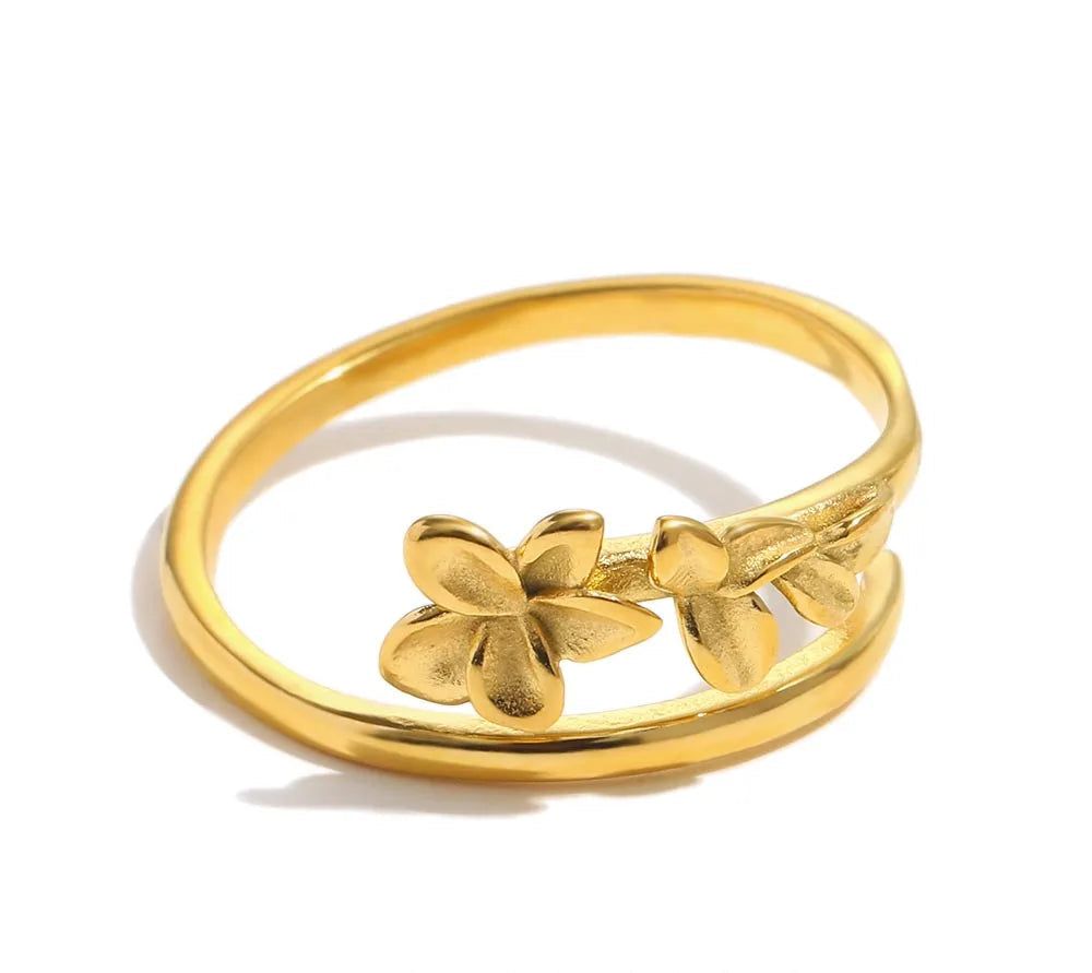 Frangipani Layered Ring