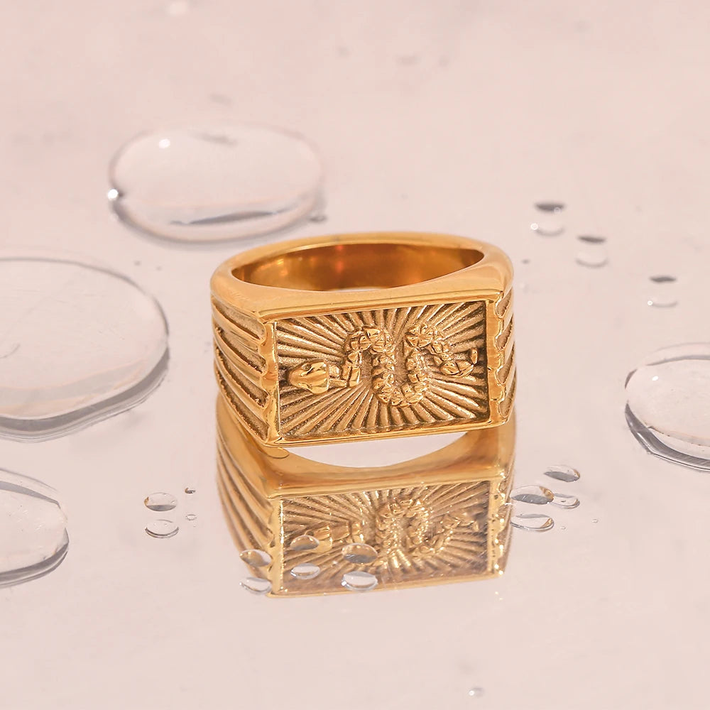 Serpent Square Ring