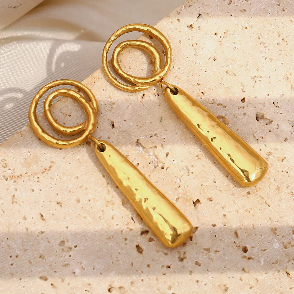 Golden Spiral Earrings