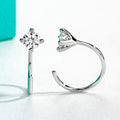 Orecchini a Cerchio 'Punto Luce' in Moissanite