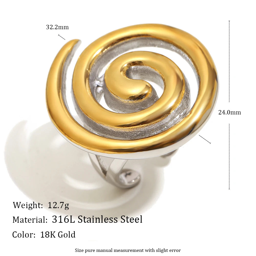 Spiral Twist Ring