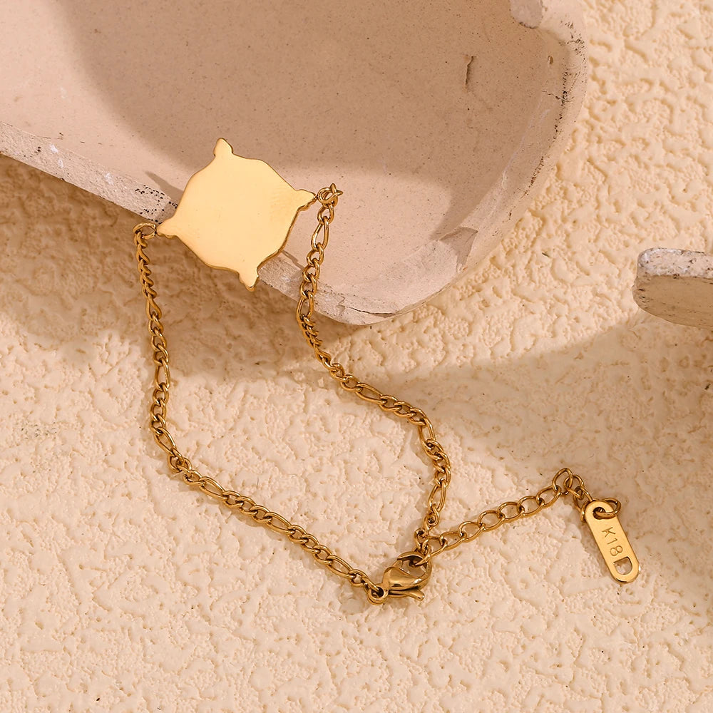 Vintage Star & Rudder Figaro Chain Bracelet