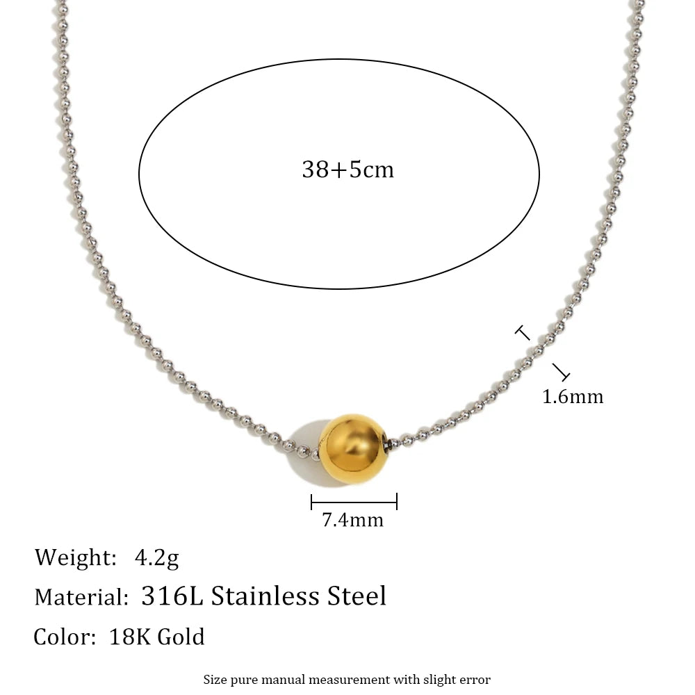 Minimal Beads Necklace