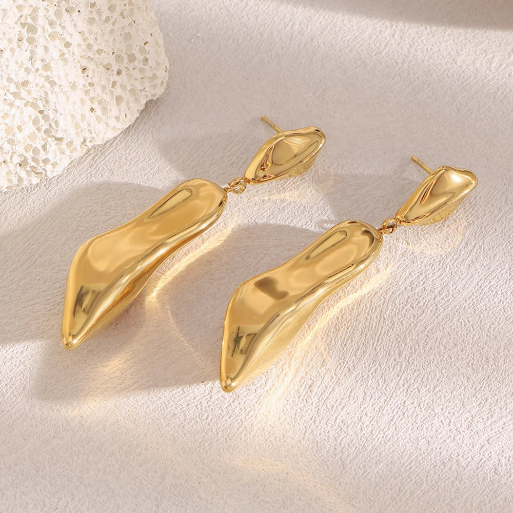 Creative 316L Stainless Steel High Heel Shoe Shaped Earrings