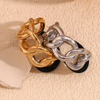 Minimalist Semicircular Titanium Chain Hair Tie 23mm
