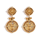 Angel Heart Key Drop Earrings