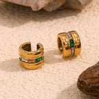 Lustre Gem Rectangle Ear Cuff