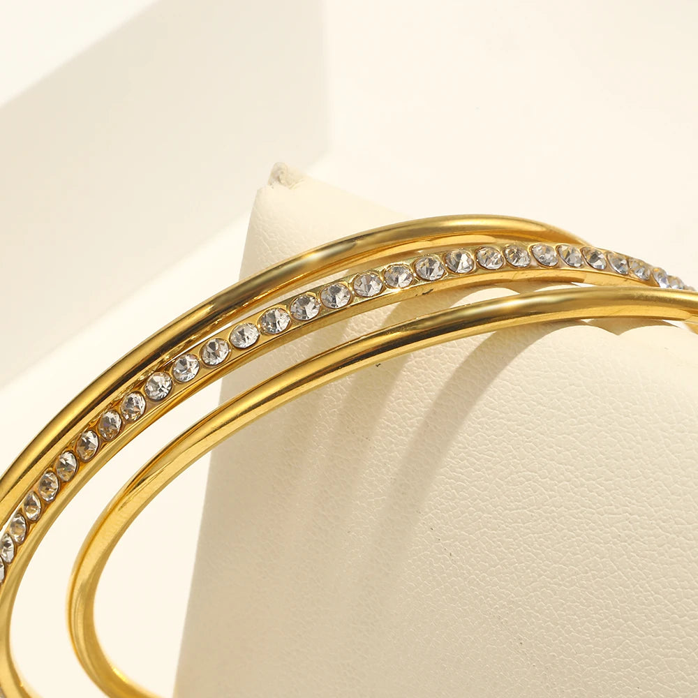 Triple Layer Zircon Bracelet