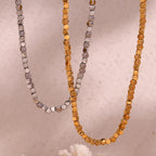 Golden Cube Necklace