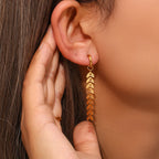 Snowflake Tassel Earrings