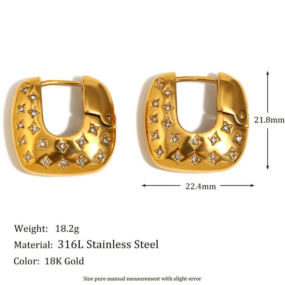 Square Hoop Earrings