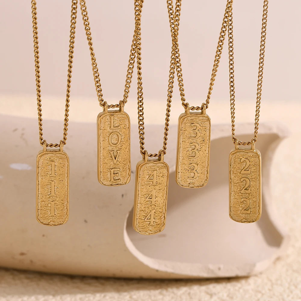 Lucky Number Tarot LOVE Pendant Necklace