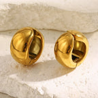 Mini Earclip with Wide Edge in 316L Stainless Steel