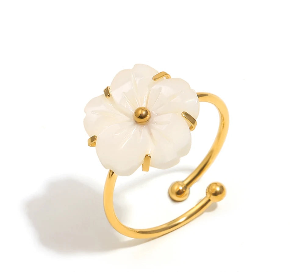 White Blossom Ring