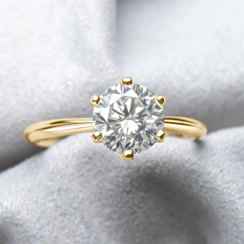 Celeste 3.0CT Solitaire in Gold